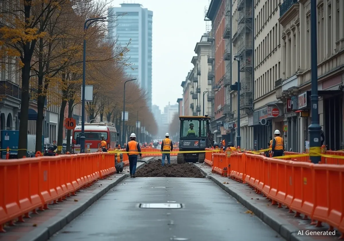 Steinentorstrasse in Basel wegen Hochhaus-Abriss gesperrt