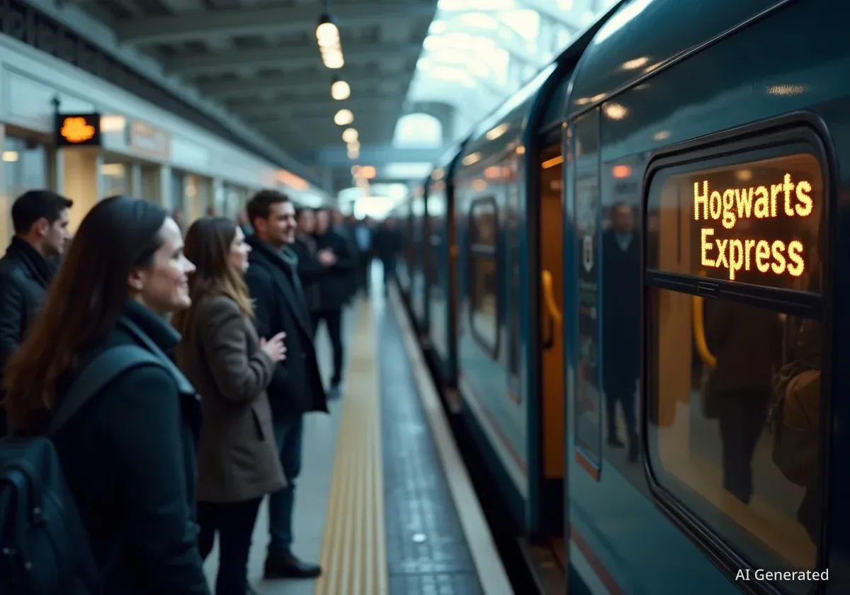 Hogwarts Express überrascht Pendler in Basel SBB