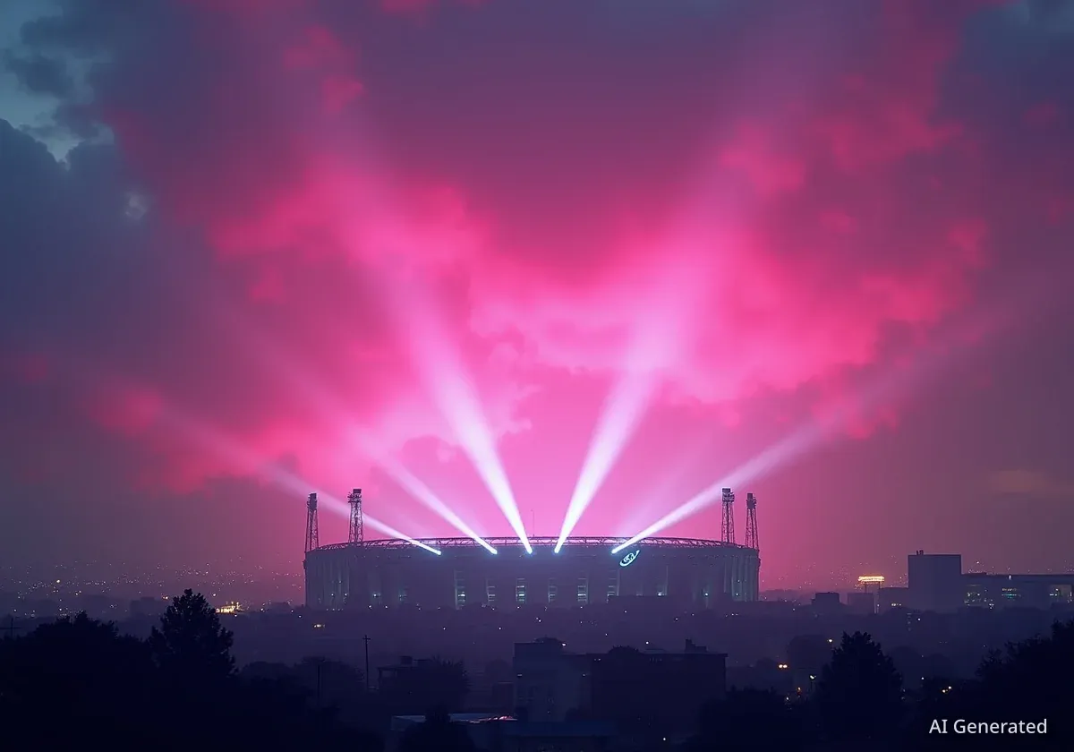 Pinker Himmel über Basel: Ursache im St. Jakob-Park
