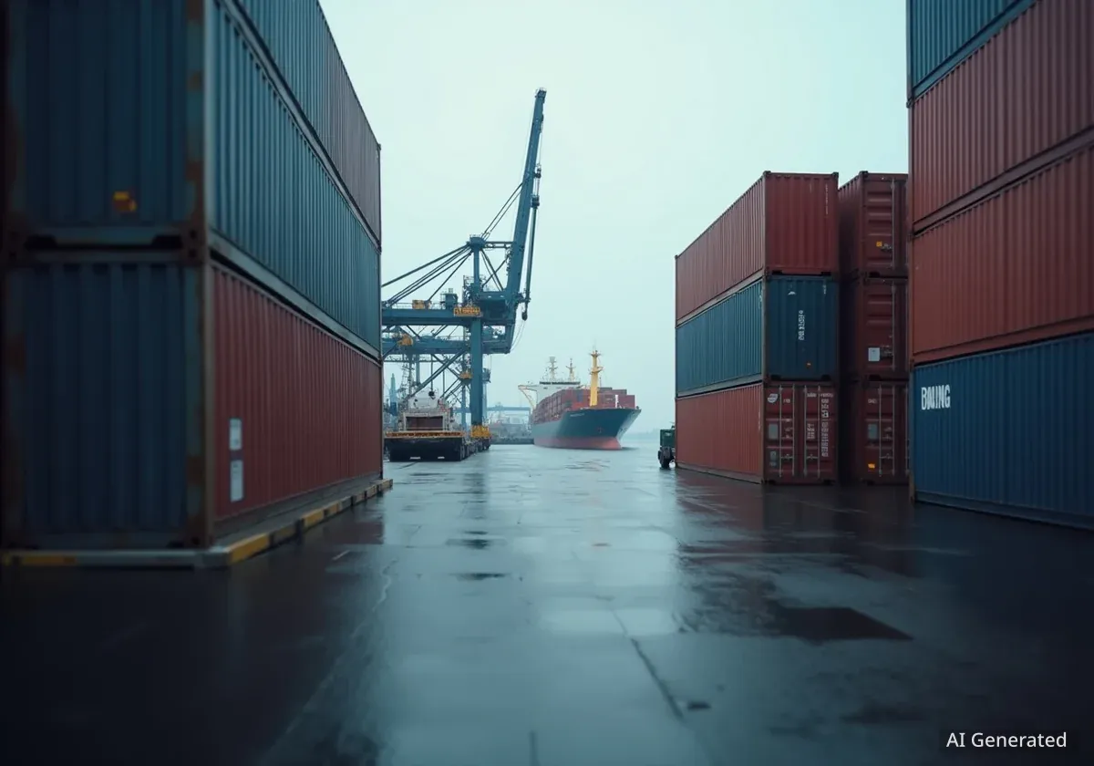 Containerverkehr Basel zeigt nach Zollschock Rückgang