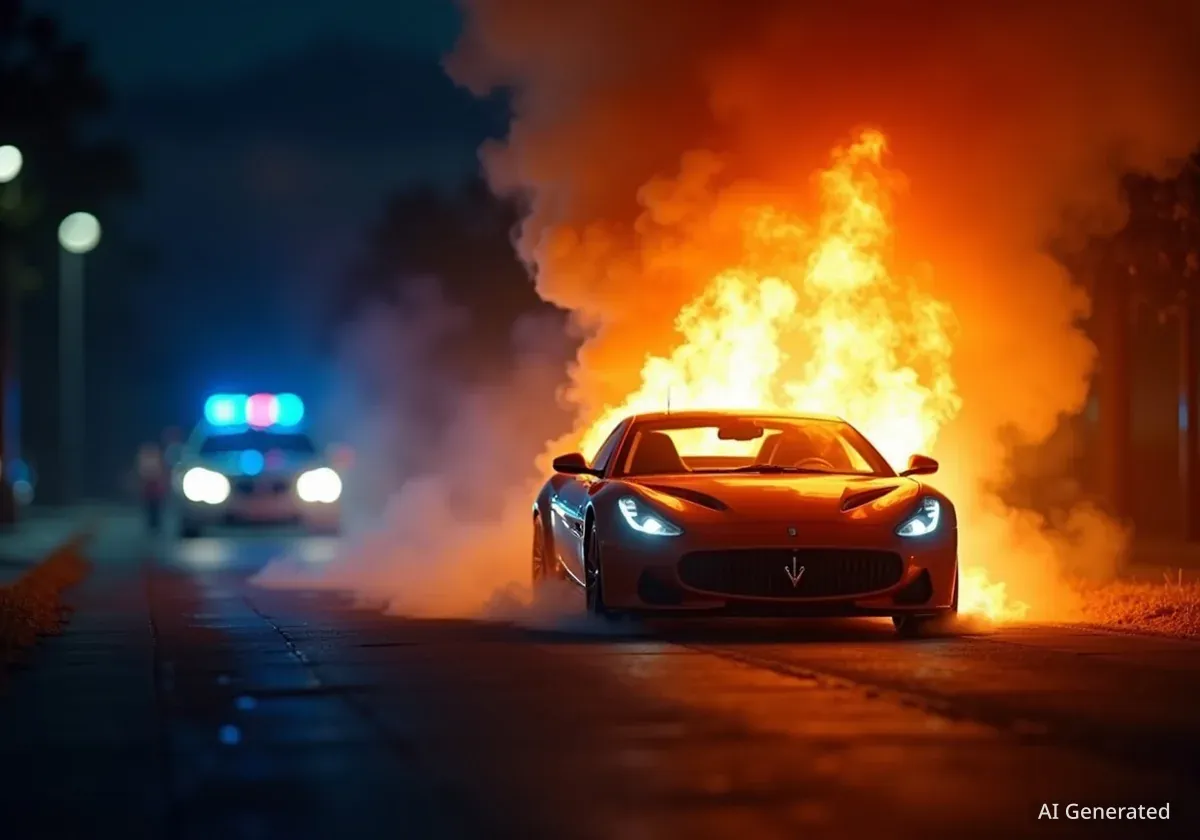 Porsche brennt in Birsfelden: Brandstiftung nicht ausgeschlossen