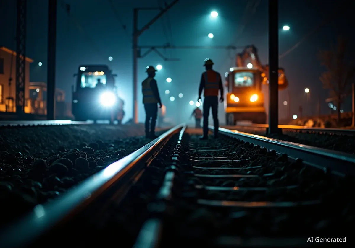 Bahnstrecke Basel: Lärmige Nachtarbeiten für Ausbau