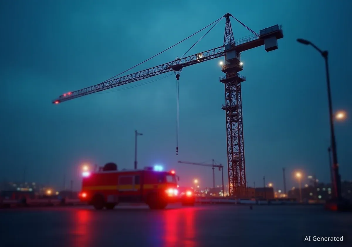 Mann von Baukran in Basel gerettet