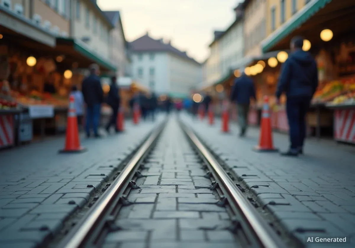 Marktplatz Basel: Zehn Wochen Tramausfall 2026