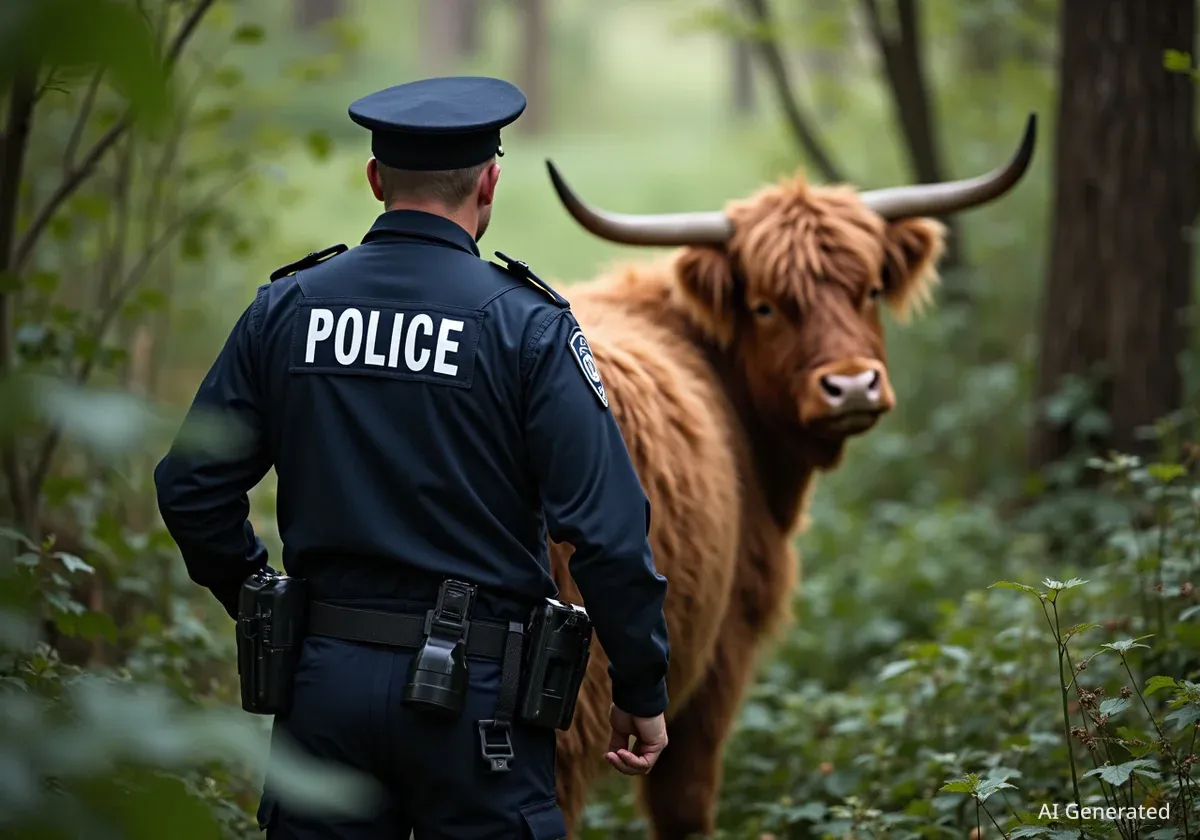 Polizistin rettet Kalb aus Notlage im Landkreis Lörrach