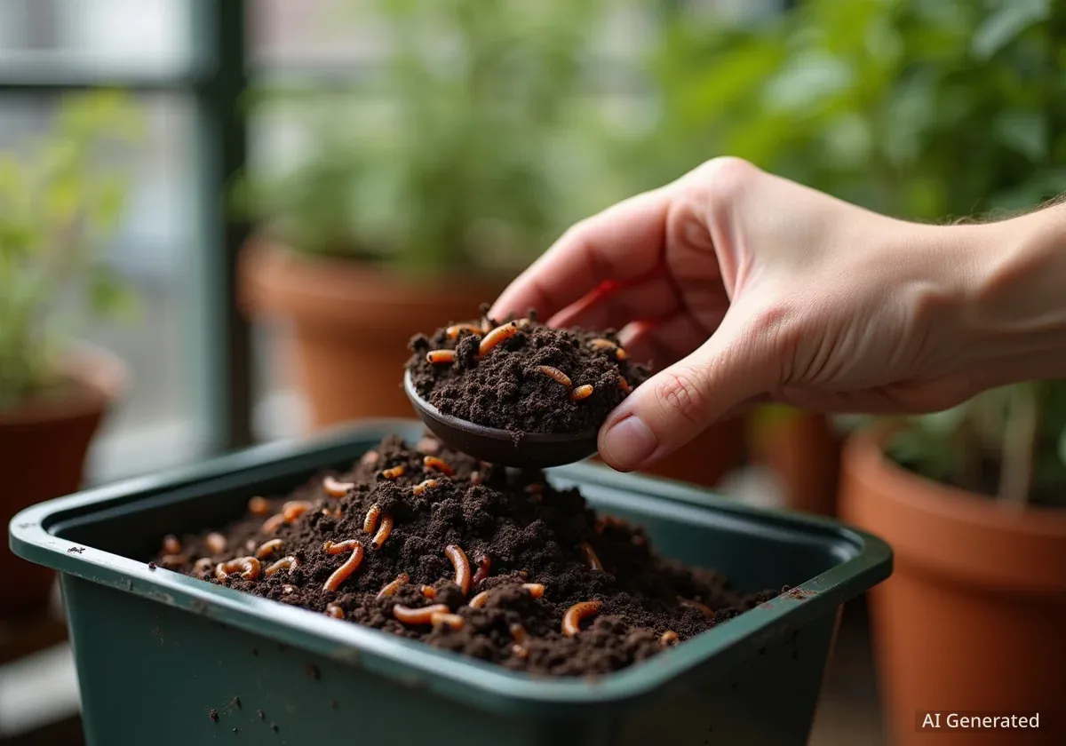 Wurmkompostierung in Basel: Ein «Wurm-Held» im Einsatz