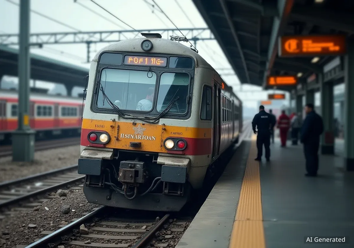 Zug kollidiert am Bahnhof SBB: Speisewagen entgleist