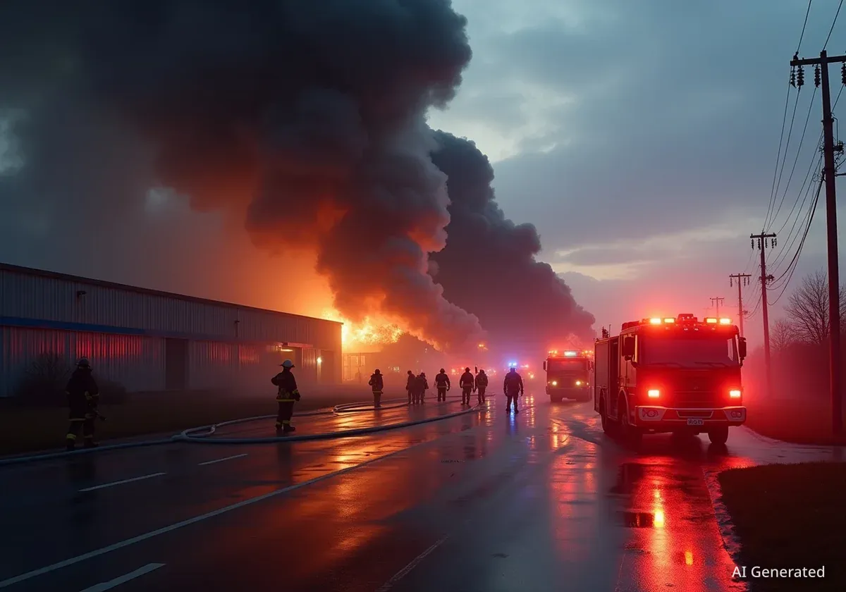 Brandstiftung in Basel: Feuer bei Detailhändlerdepot