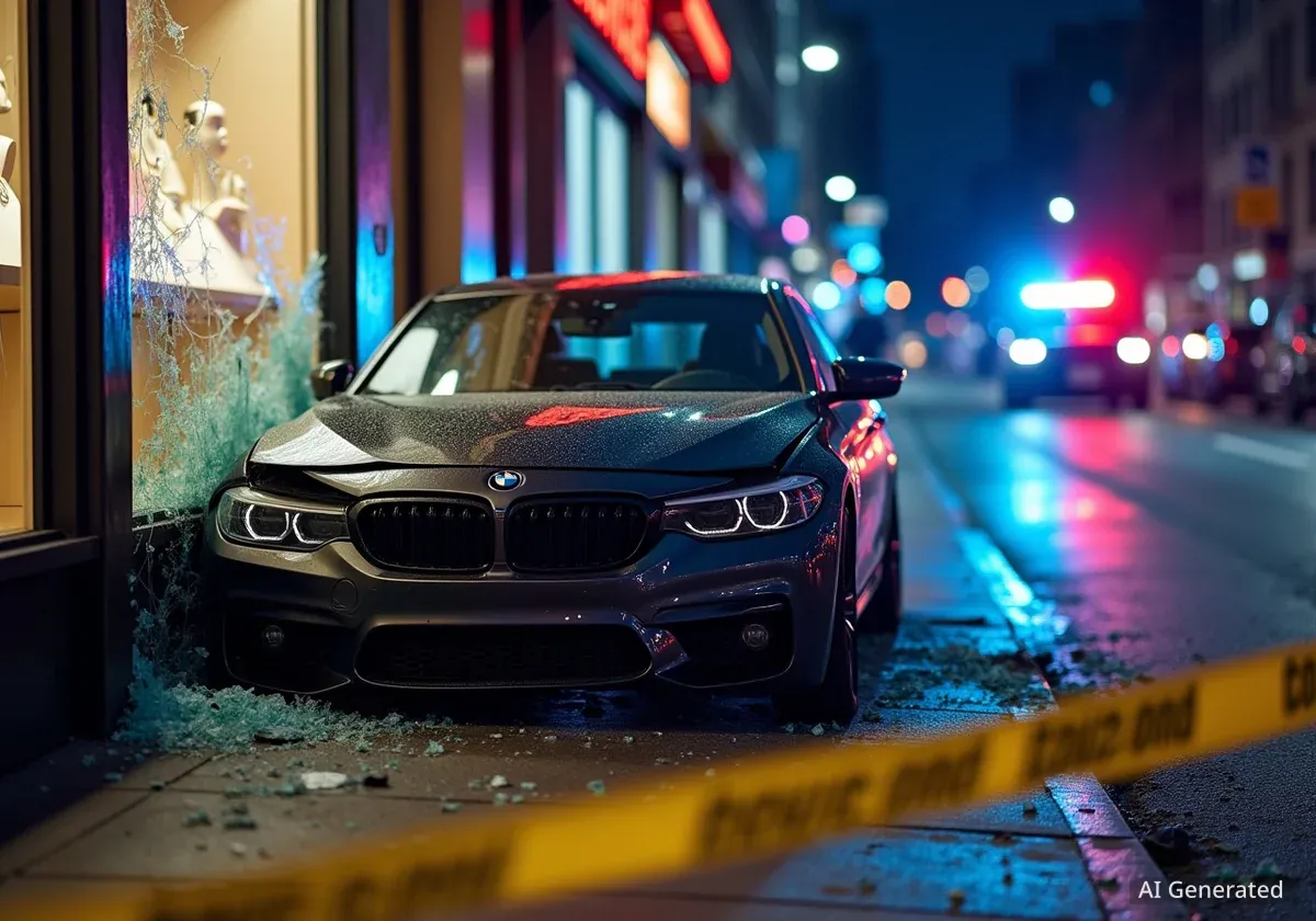 Ramponierter BMW bei Juwelier-Einbruch in Basel zurückgelassen
