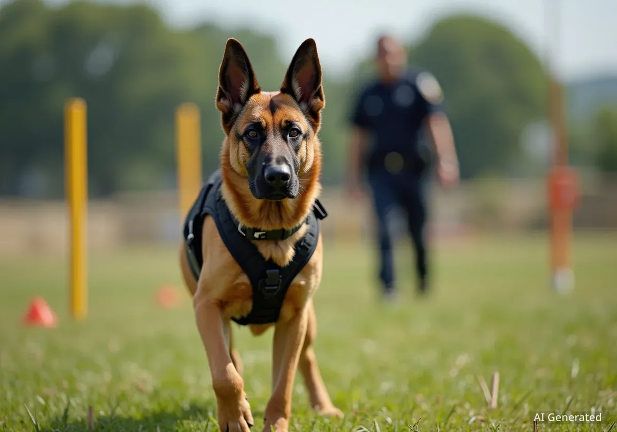Polizeihund Ace gewinnt Prüfung der Basler Korps