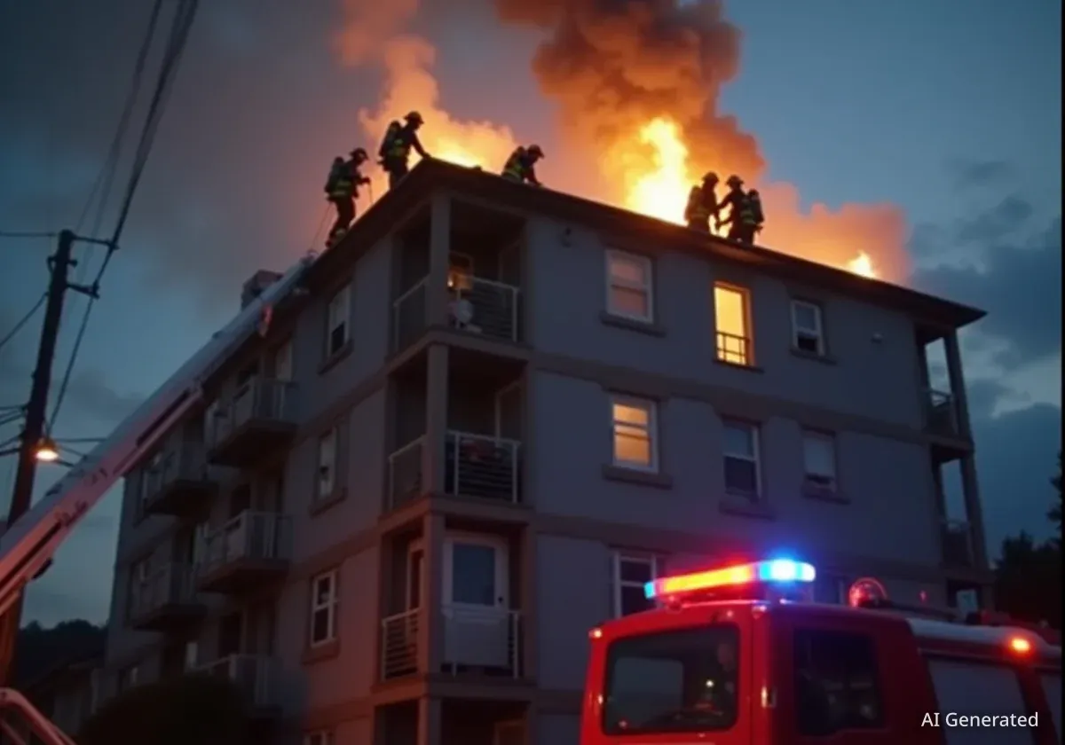 Brand im Dachstock eines Mehrfamilienhauses in Muttenz