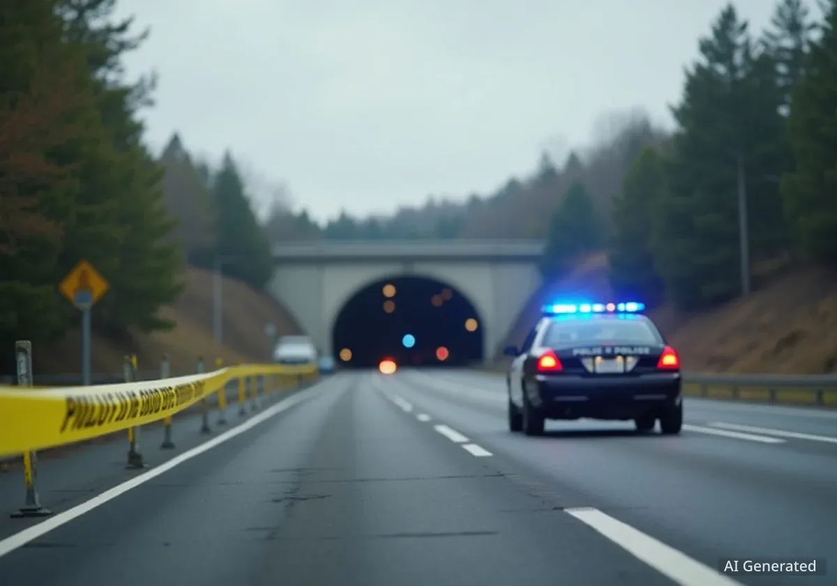 Unfallflucht auf der A2 nach Schwarzwaldtunnel