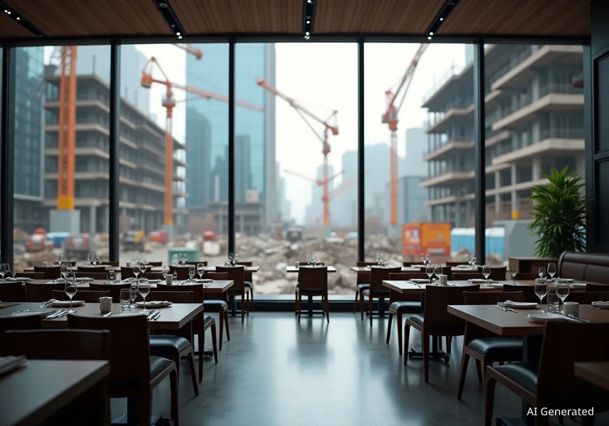 Restaurant Lazai trotzt Baustellen-Herausforderungen