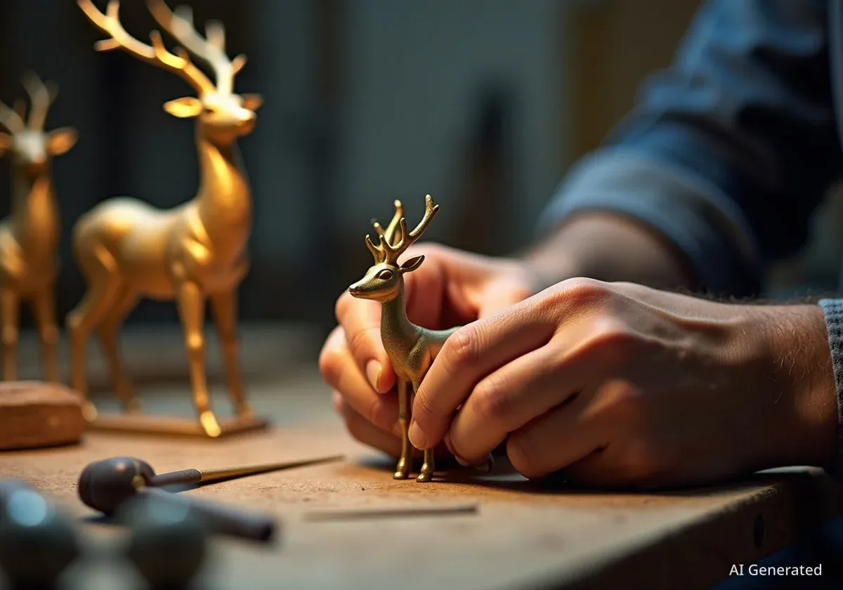 Bambi-Trophäen: Handarbeit braucht vier Wochen