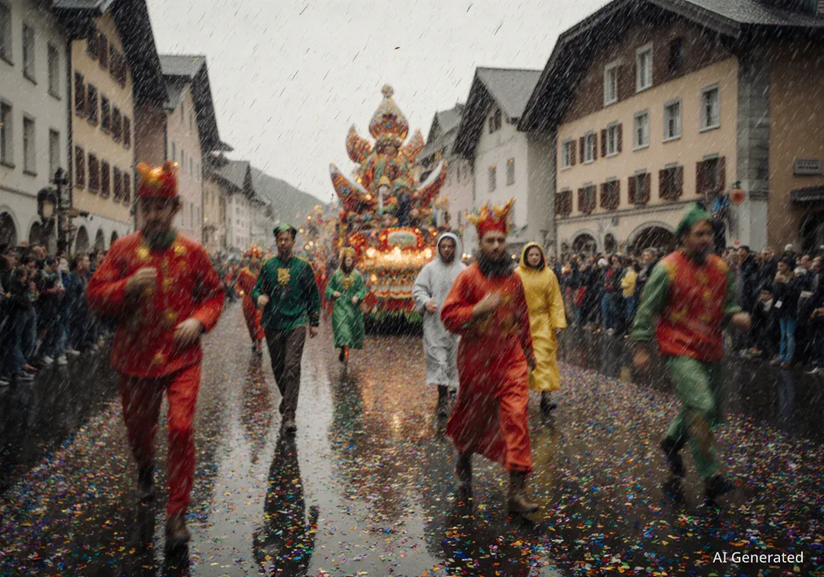 Oberwiler Fasnacht trotzt Regen und feiert Erfolg