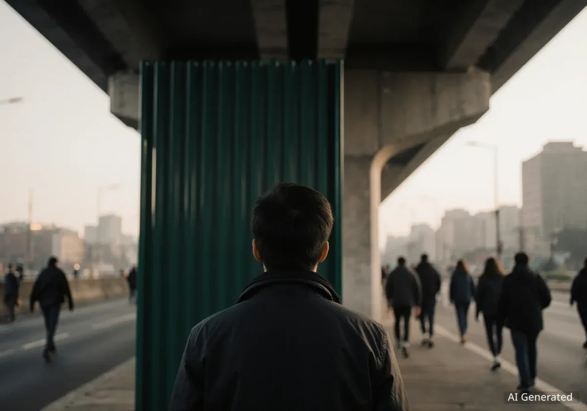 Sichtschutz am Dreirosenareal in Basel installiert