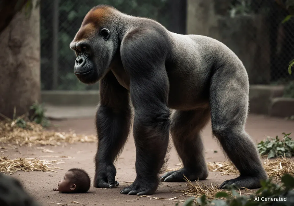 Drama im Zoo Basel: Gorilla-Baby von Silberrücken getötet
